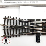 ♻️ Märklin 2275 travesía de unión doble longitud 225 mm H0 escala 1:87