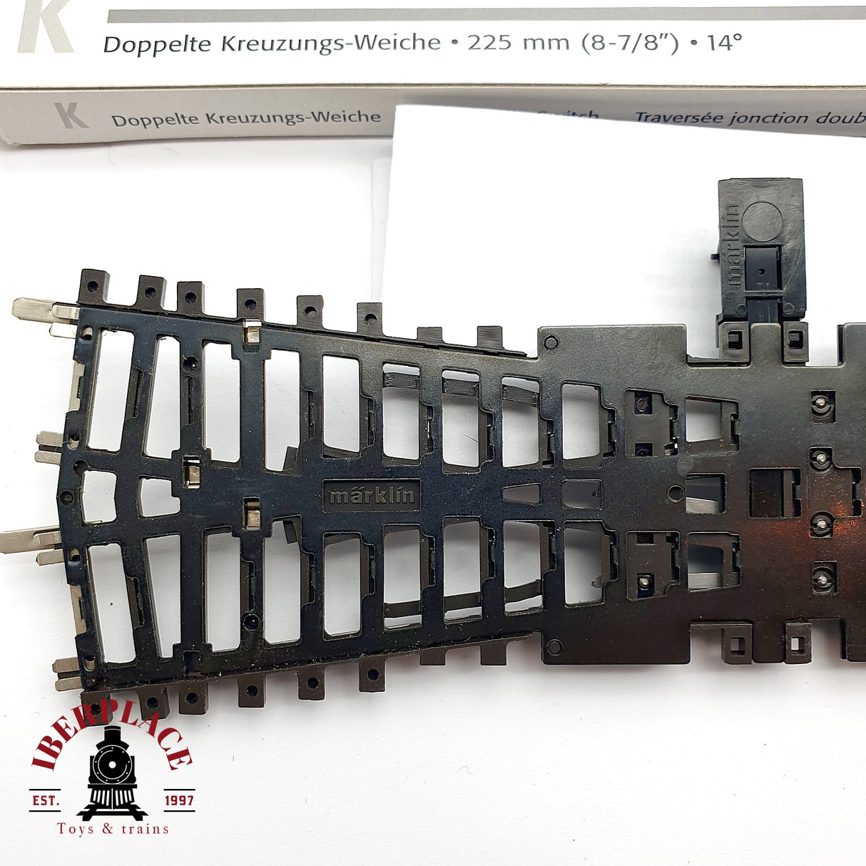 ♻️ Märklin 2275 travesía de unión doble longitud 225 mm H0 escala 1:87