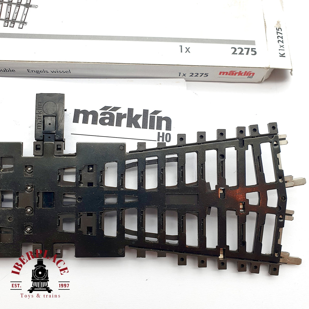 ♻️ Märklin 2275 travesía de unión doble longitud 225 mm H0 escala 1:87