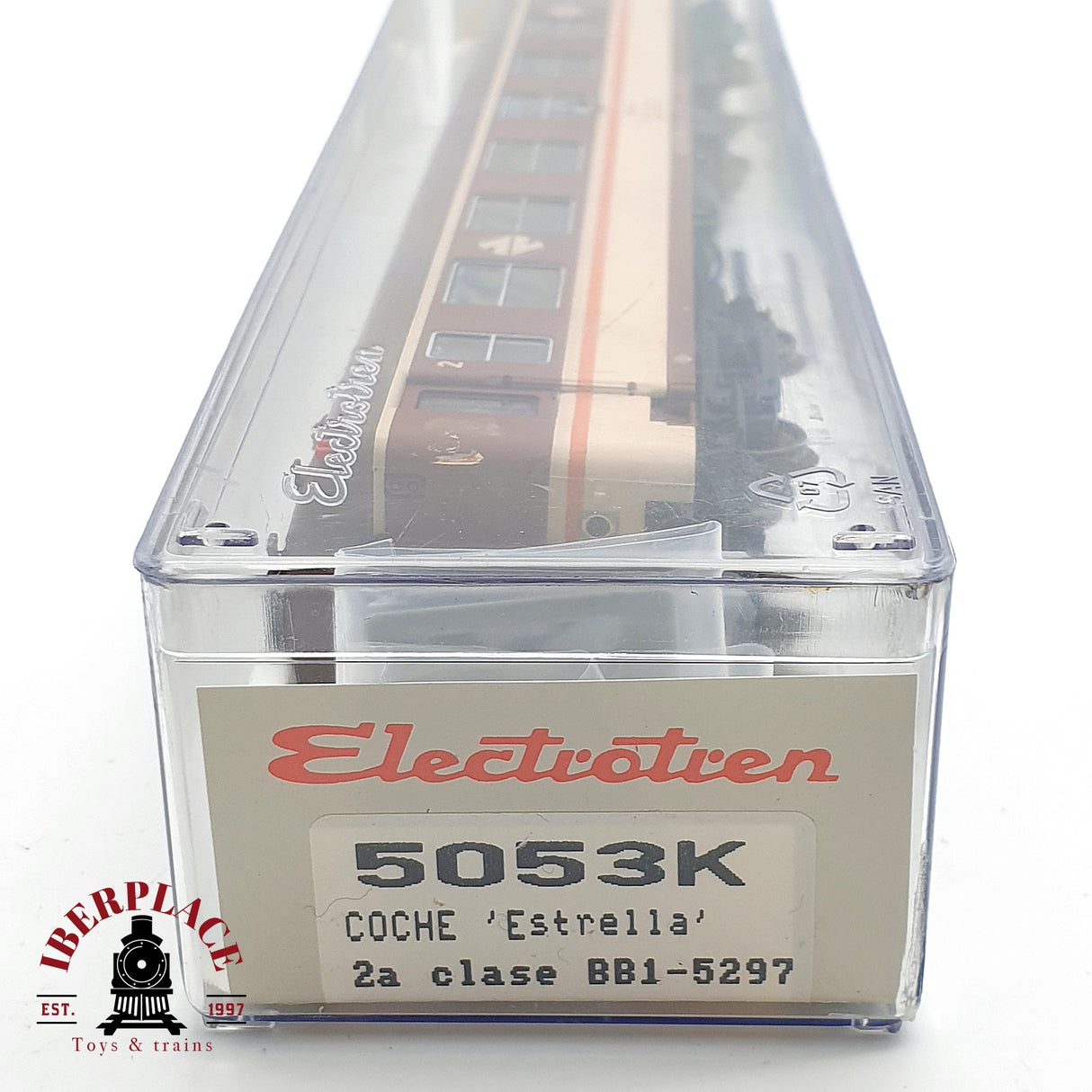 ♻️ DC Electrotren 5053K Coche estrella 2da clase BB1 5297 H0 escala 1:87
