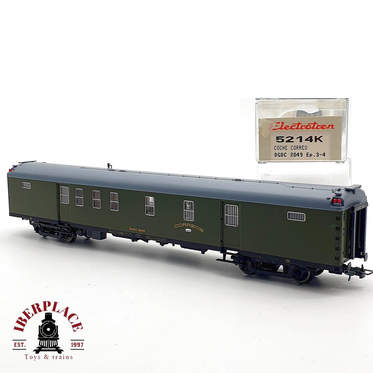 ♻️ DC Electrotren 5214K Coche correos DGCT 2049 Ep 3-4 H0 escala 1:87