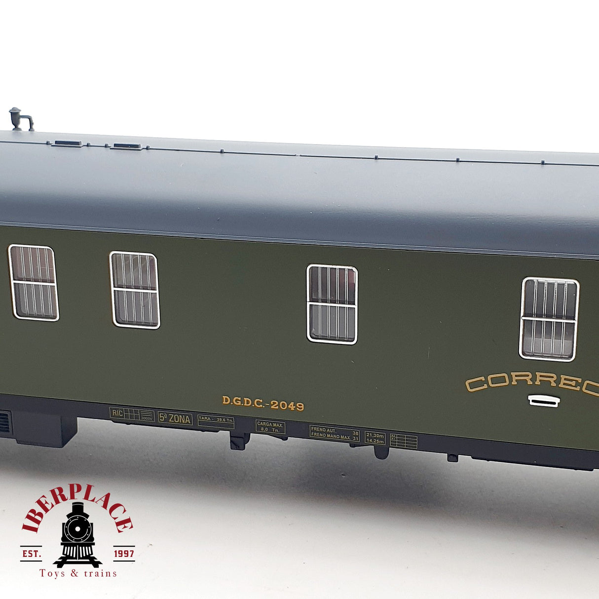 ♻️ DC Electrotren 5214K Coche correos DGCT 2049 Ep 3-4 H0 escala 1:87