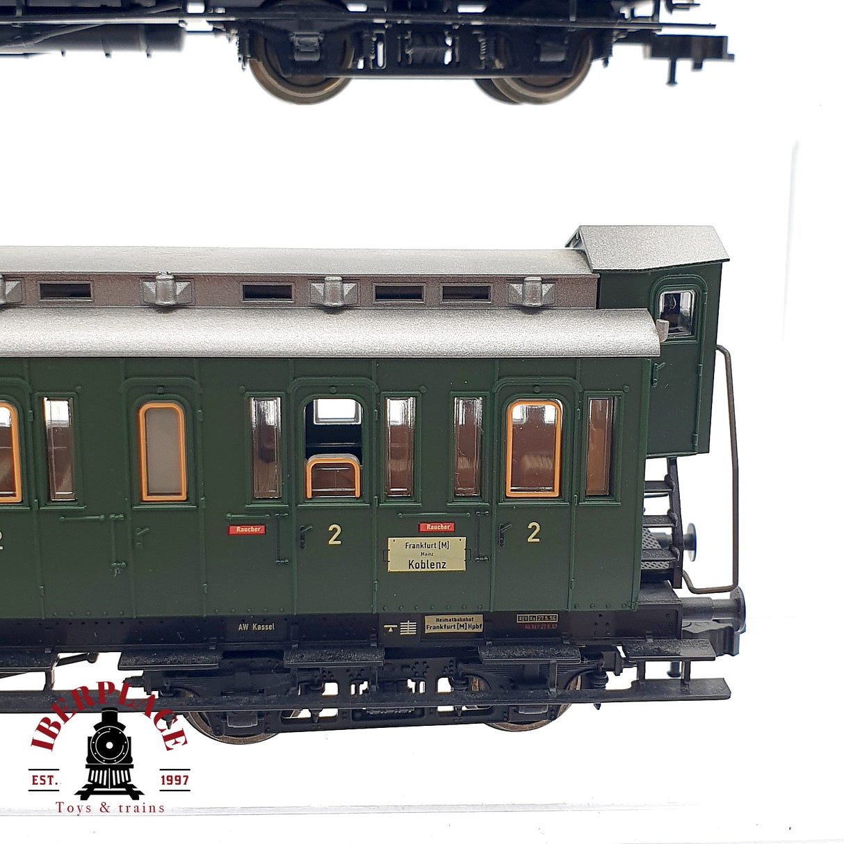 ♻️ DC 3x Fleischmann Locomotora K.P.E.V 5307 + vagones pasajeros H0 escala 1:87