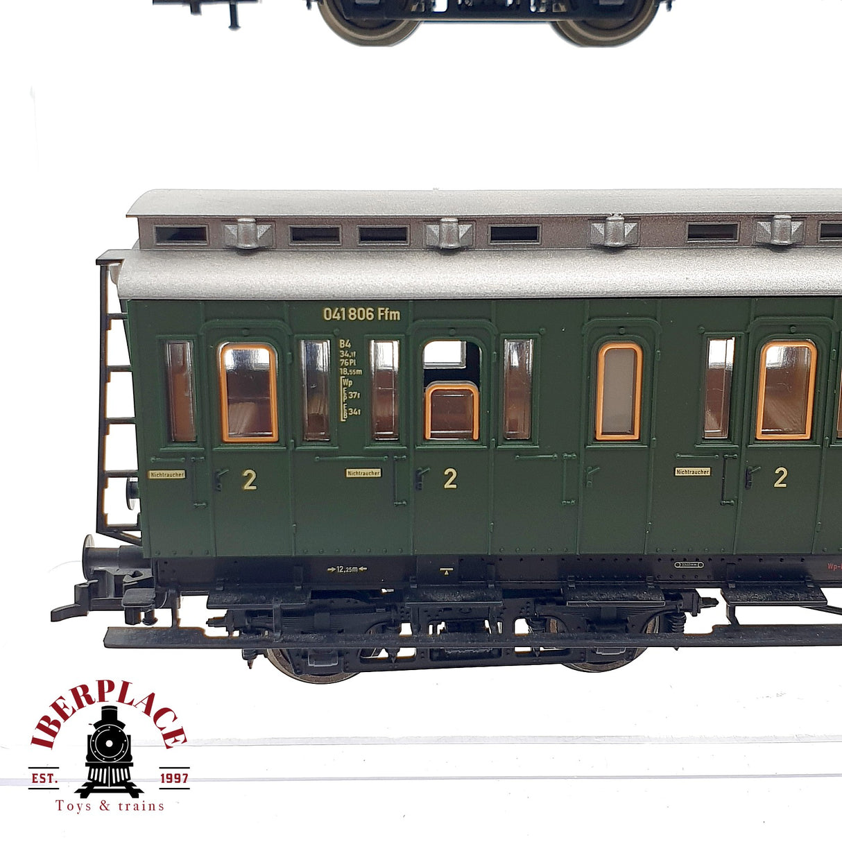 ♻️ DC 3x Fleischmann Locomotora K.P.E.V 5307 + vagones pasajeros H0 escala 1:87