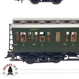 ♻️ DC 3x Fleischmann Locomotora K.P.E.V 5307 + vagones pasajeros H0 escala 1:87