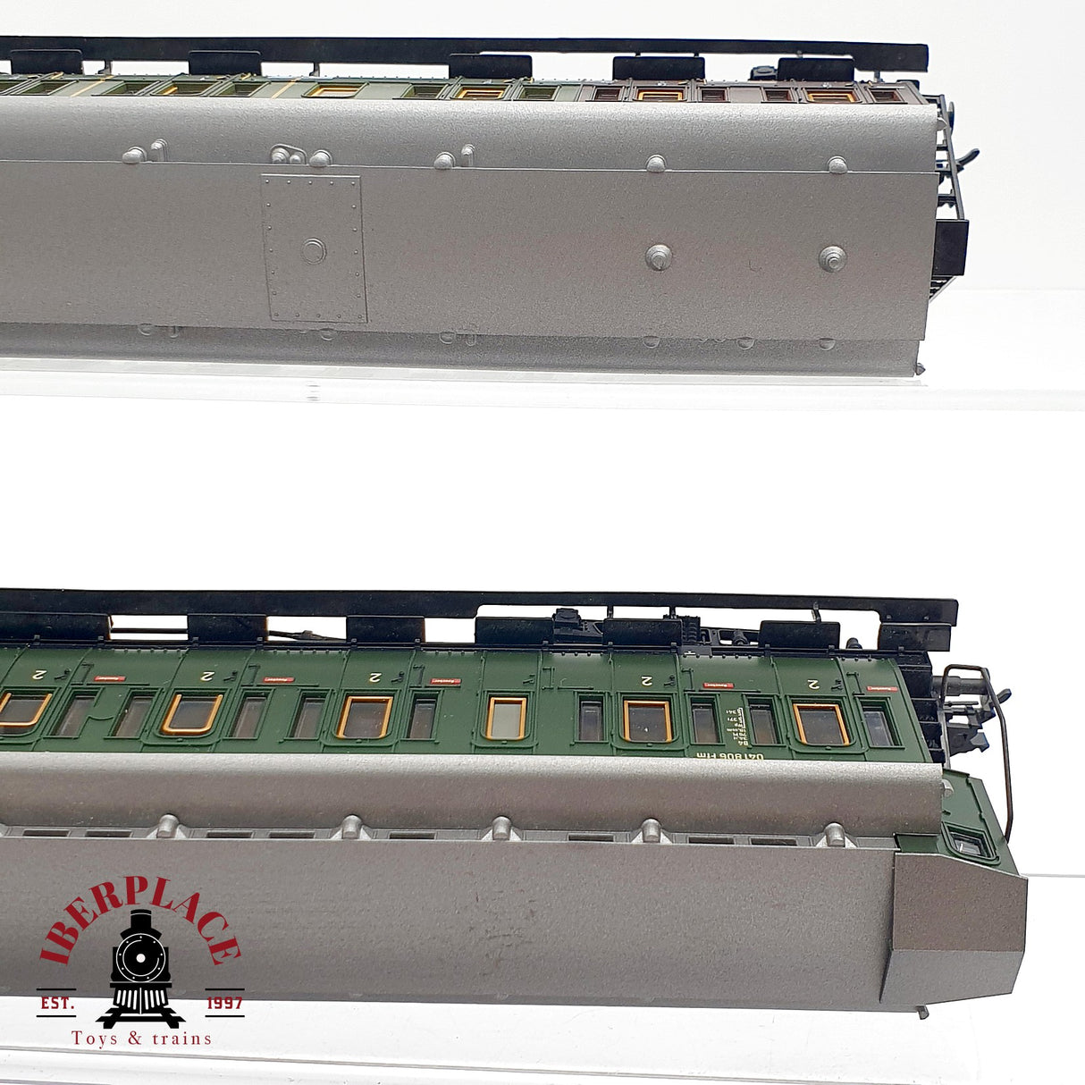 ♻️ DC 3x Fleischmann Locomotora K.P.E.V 5307 + vagones pasajeros H0 escala 1:87