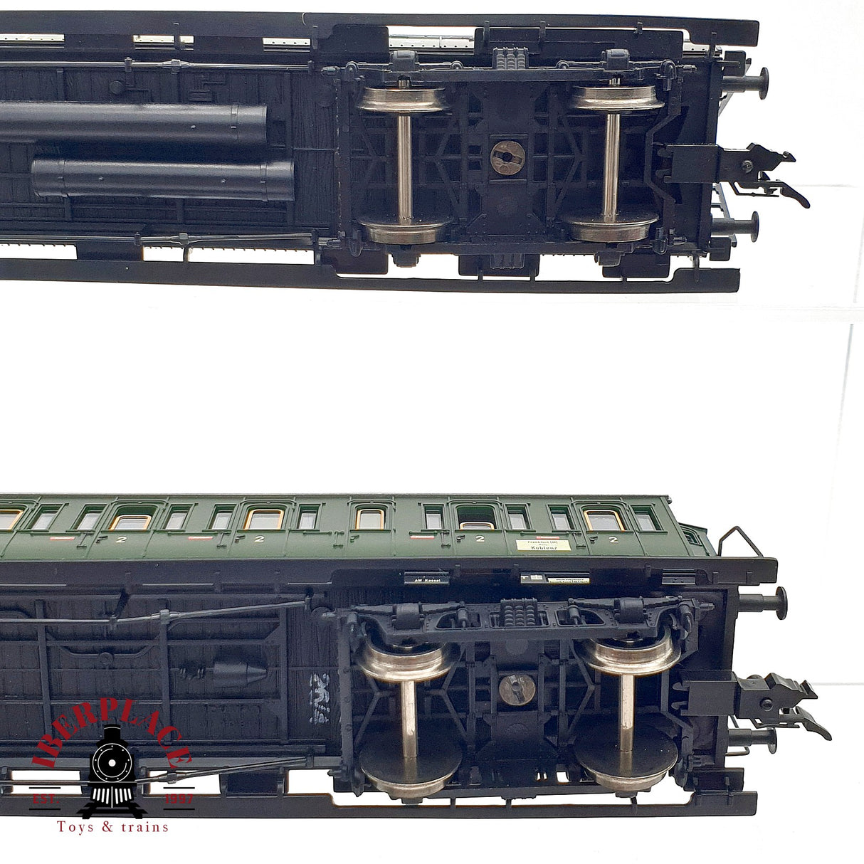 ♻️ DC 3x Fleischmann Locomotora K.P.E.V 5307 + vagones pasajeros H0 escala 1:87