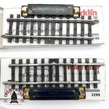 ♻️ Märklin 3x 2299 vía de conmutación recta longitud 90 mm Sistema K H0 escala 1:87