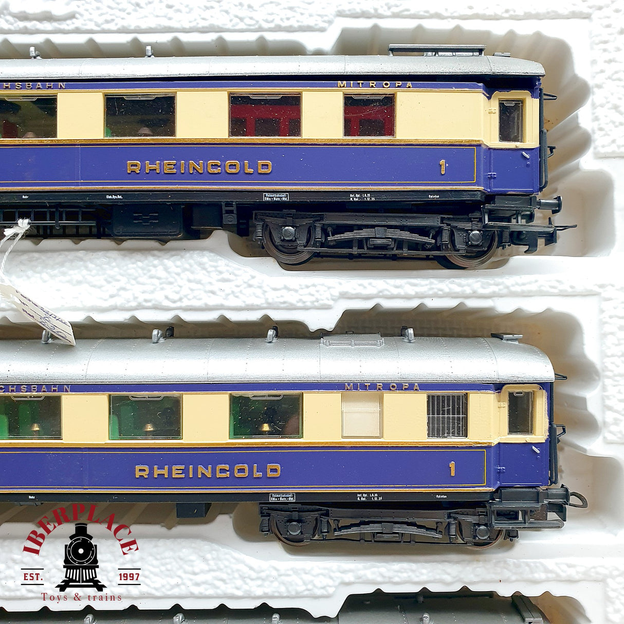 ♻️ DC Liliput 820 set de coches pasajero y equipaje Rheingold DRG H0 escala 1:87