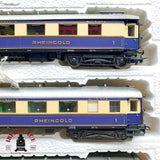 ♻️ DC Liliput 820 set de coches pasajero y equipaje Rheingold DRG H0 escala 1:87