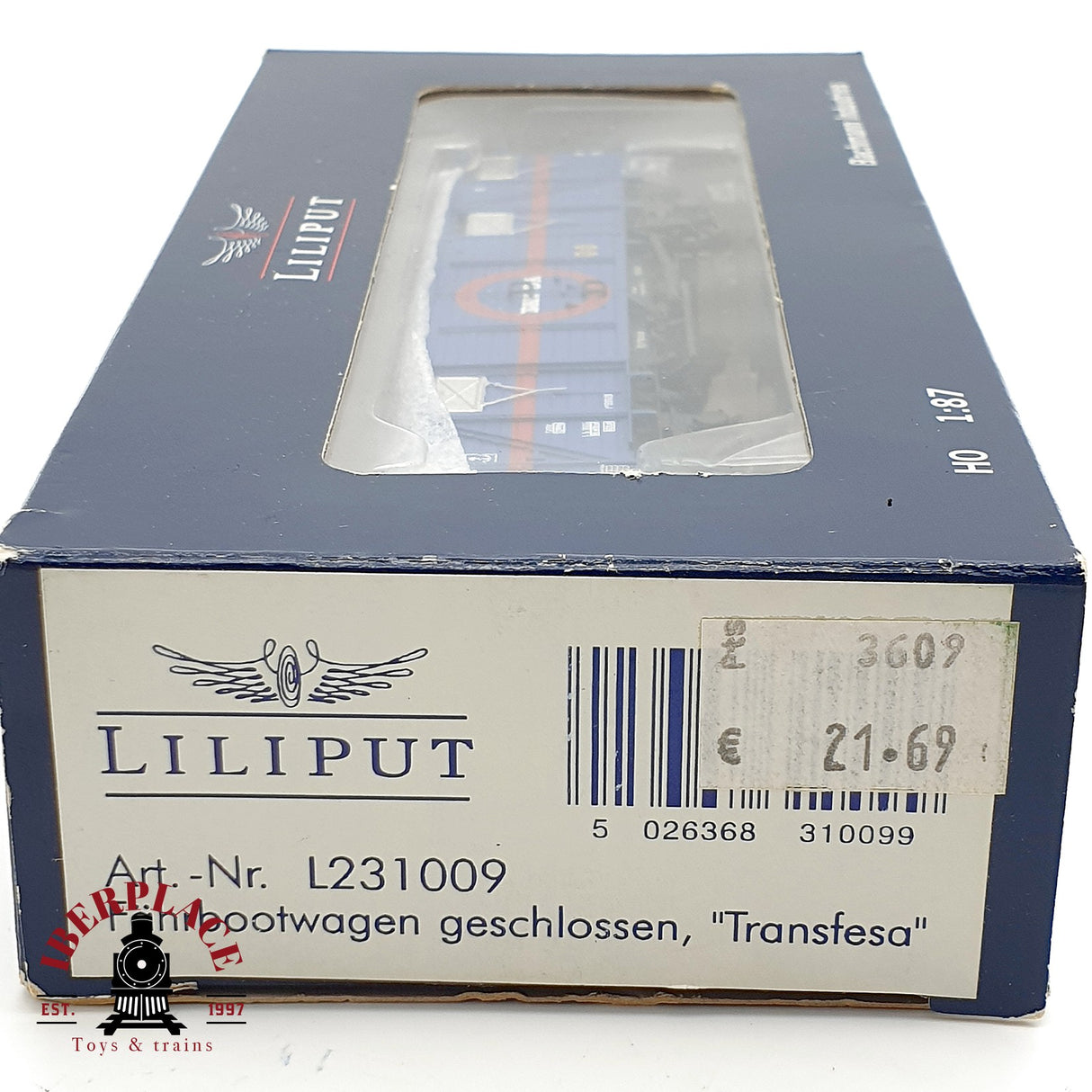 ♻️ DC Liliput L231009 coche cerrado transfesa RENFE 501428 H0 escala 1:87
