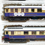 ♻️ DC Liliput 820 set de coches pasajero y equipaje Rheingold DRG H0 escala 1:87