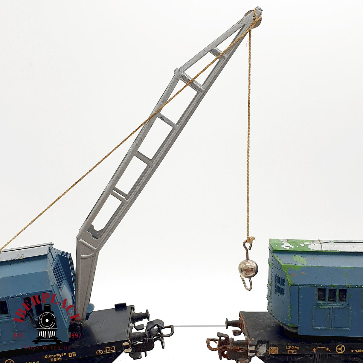 ♻️ 5x Märklin vagones grúa 6804 DB para repuestos o restaurar H0 escala 1:87