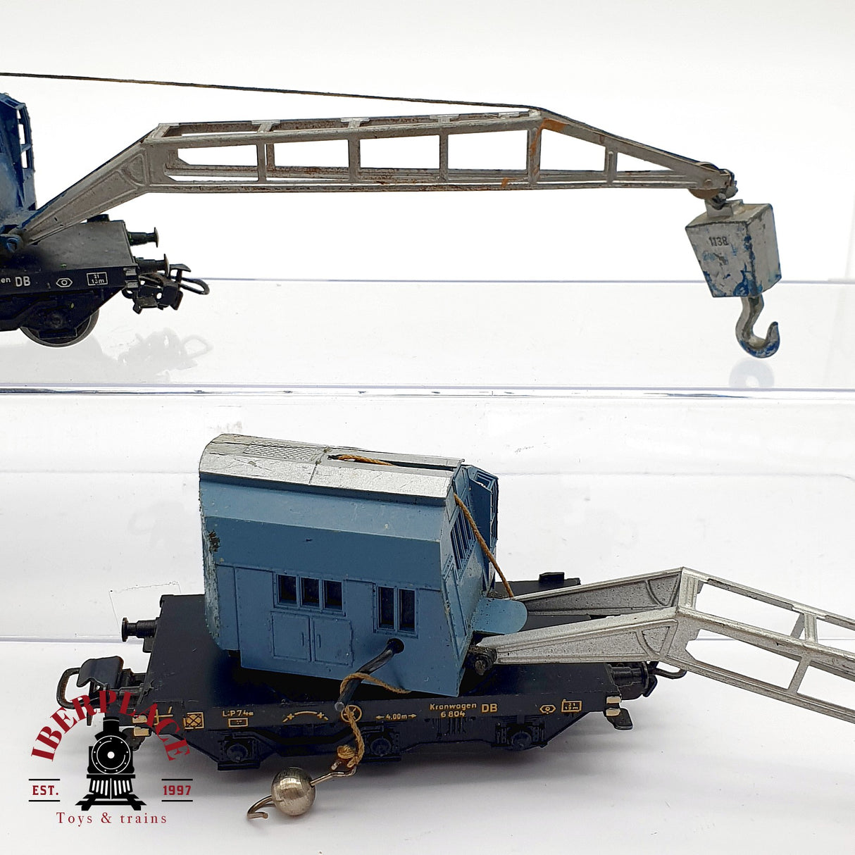 ♻️ 5x Märklin vagones grúa 6804 DB para repuestos o restaurar H0 escala 1:87