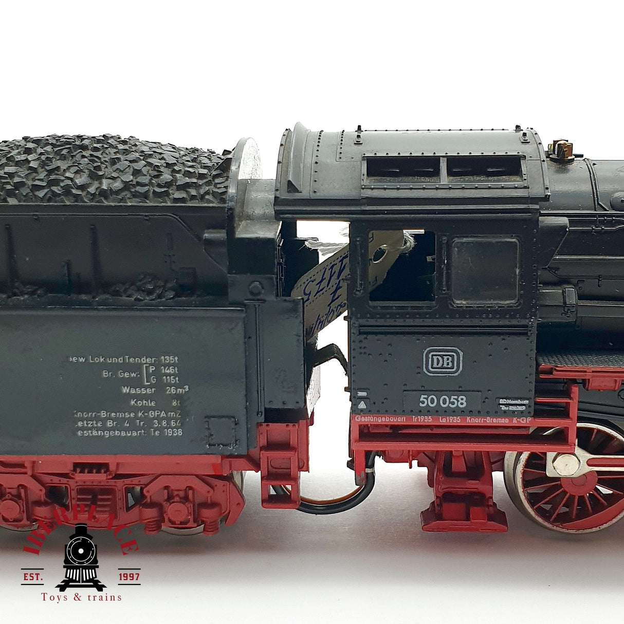 ♻️ DC Fleischmann 1175 Locomotora BR 50 058 DB H0 escala 1:87