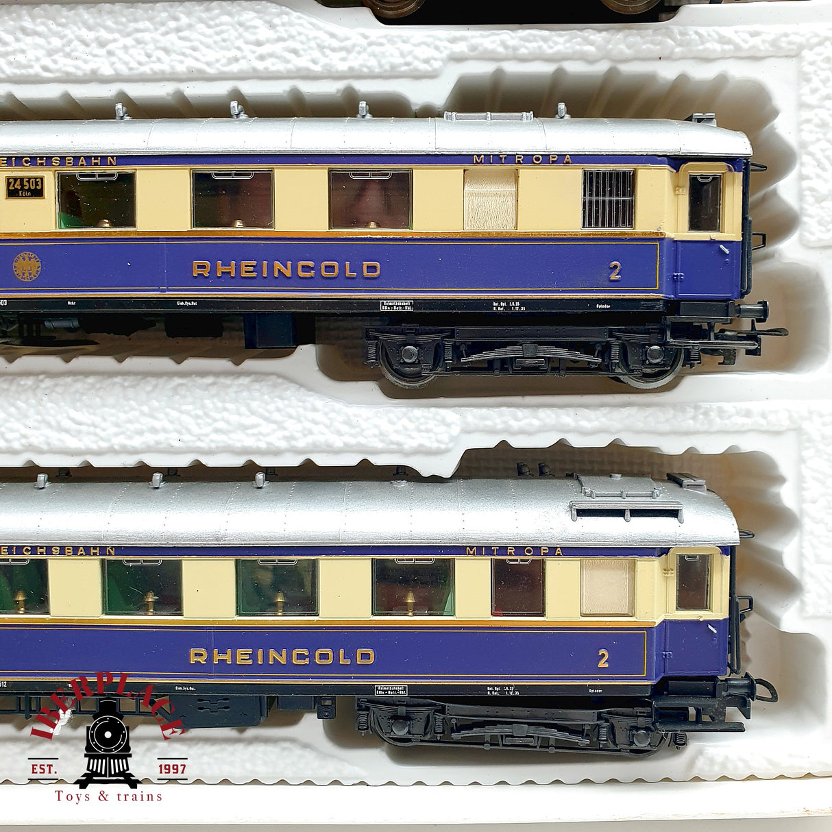 ♻️ DC Liliput 820 set de coches pasajero y equipaje Rheingold DRG H0 escala 1:87