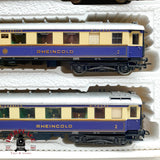 ♻️ DC Liliput 820 set de coches pasajero y equipaje Rheingold DRG H0 escala 1:87