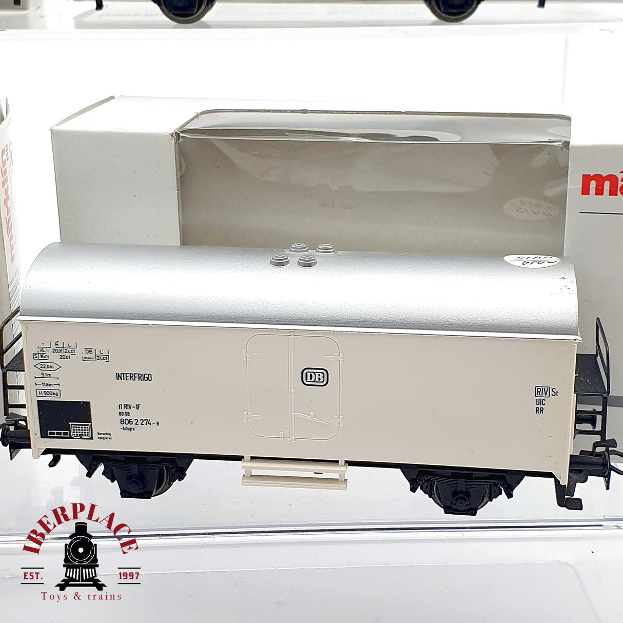 ♻️ 5x Märklin 4415 vagones mercancias Interfrigo DB 806 H0 escala 1:87