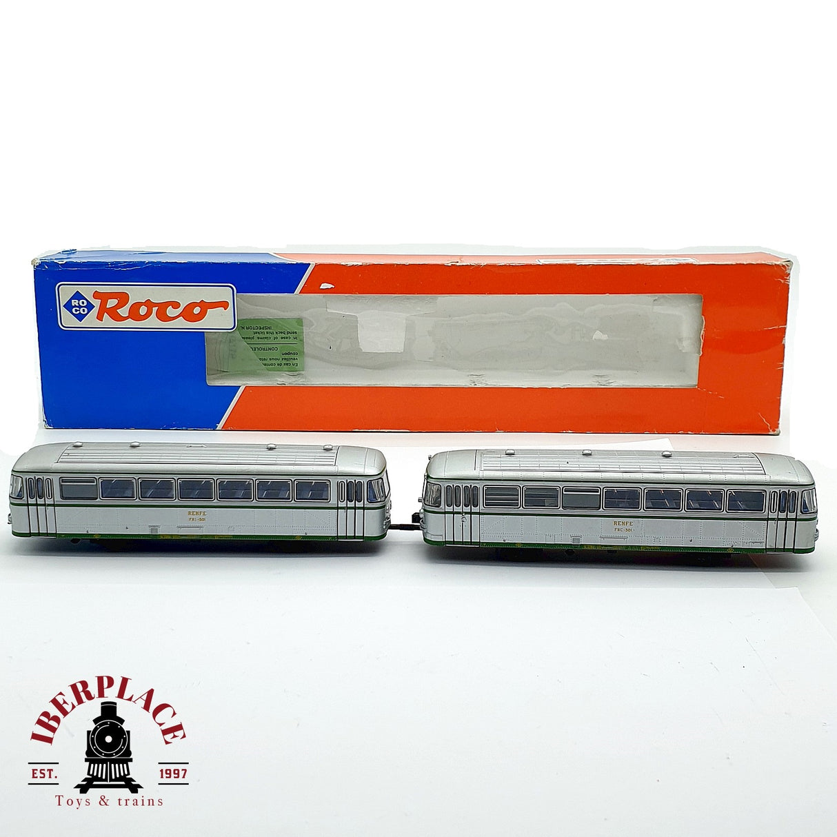 ♻️ DC Roco 43063 Remolques de automotor RENFE FRI 301 H0 escala 1:87