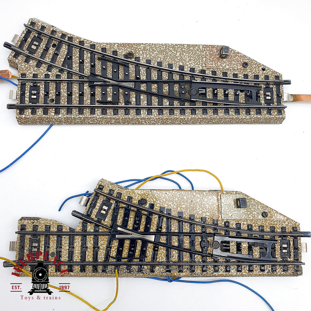 ♻️ 12x Märklin desvios izq y derecha, Travesia sistema M H0 escala 1:87