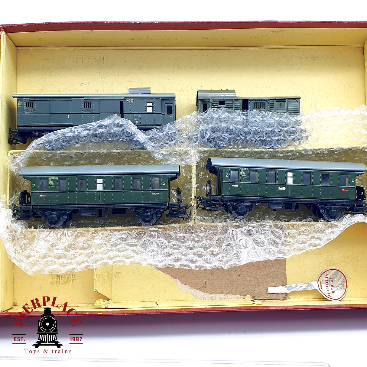 ♻️ AC Märklin 3137 antiguo set incompleto solo vagones pasajeros en metal H0 escala 1:87