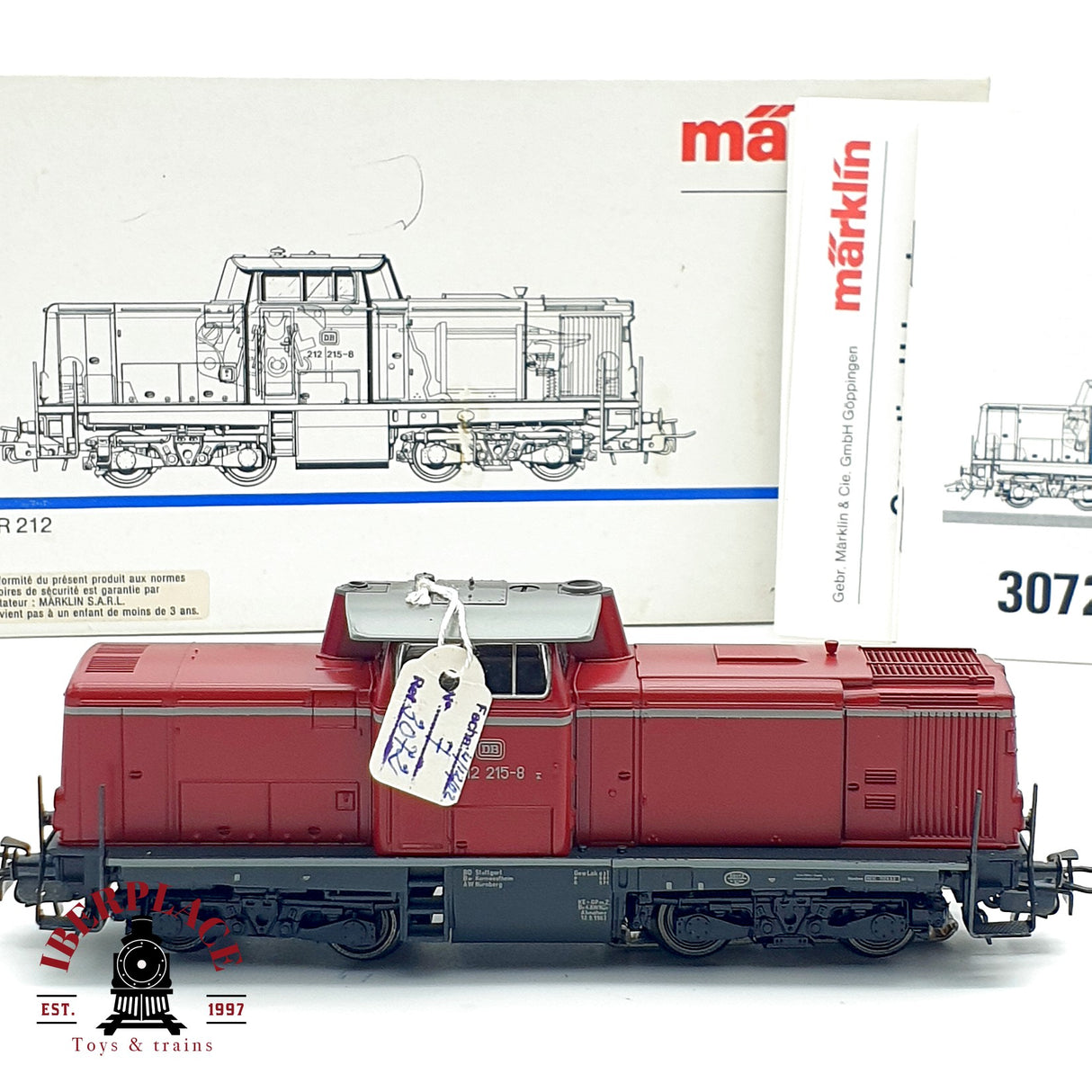 ♻️ AC Märklin 3072 Locomotora BR 212 215-8 DB Roja H0 escala 1:87