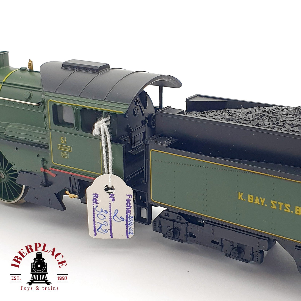 ♻️ AC Märklin Locomotora K.Bay.Sts.B 3673 verde H0 escala 1:87
