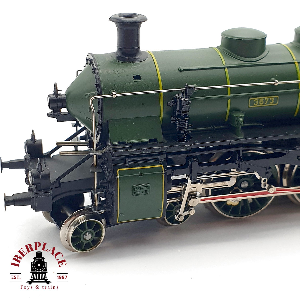 ♻️ AC Märklin Locomotora K.Bay.Sts.B 3673 verde H0 escala 1:87