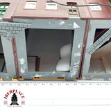 ♻️ 3 Edificios residenciales adosados y esquinero con comercios H0 escala 1:87