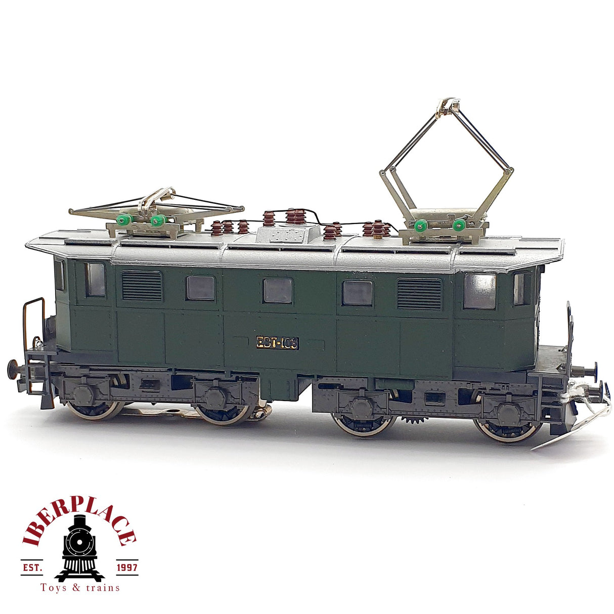 ♻️ AC Liliput Locomotora Eléctrica EBT 103 verde H0 escala 1:87