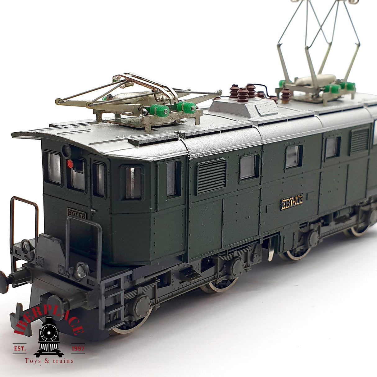 ♻️ AC Liliput Locomotora Eléctrica EBT 103 verde H0 escala 1:87