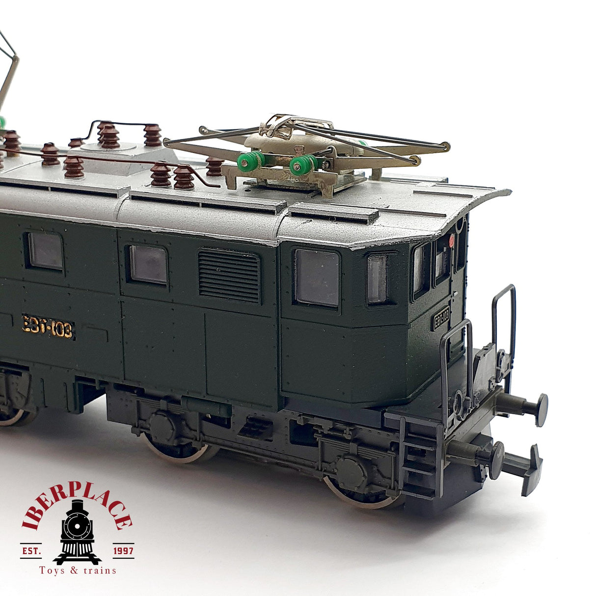 ♻️ AC Liliput Locomotora Eléctrica EBT 103 verde H0 escala 1:87