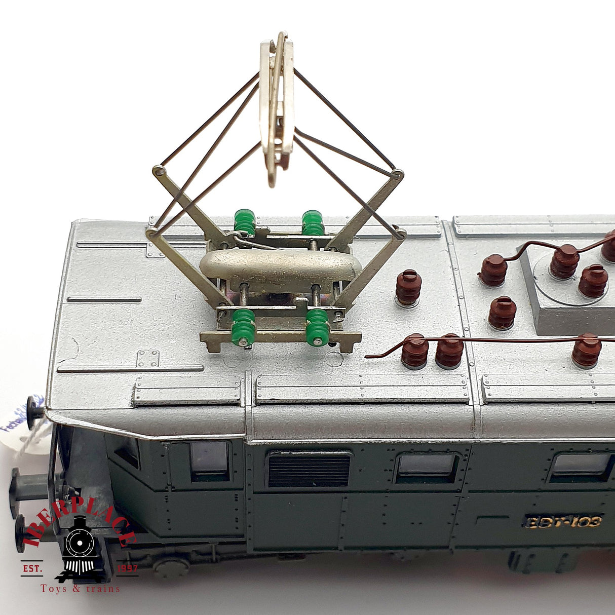 ♻️ AC Liliput Locomotora Eléctrica EBT 103 verde H0 escala 1:87