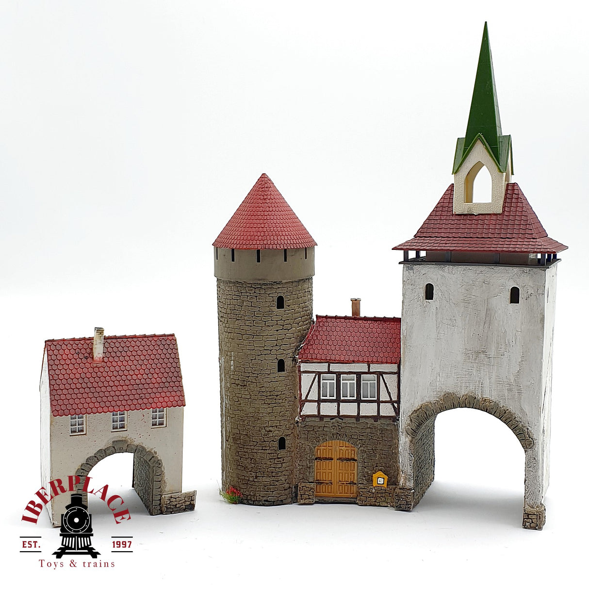 ♻️ Torre antigua puerta del pueblo tipo castillo H0 escala 1:87