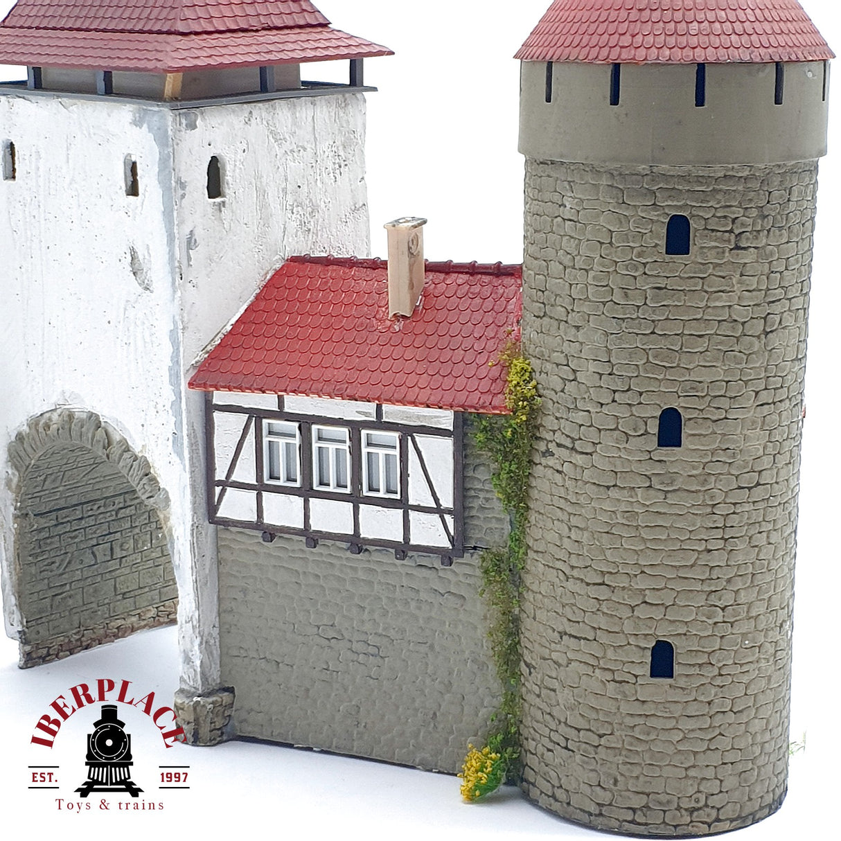 ♻️ Torre antigua puerta del pueblo tipo castillo H0 escala 1:87
