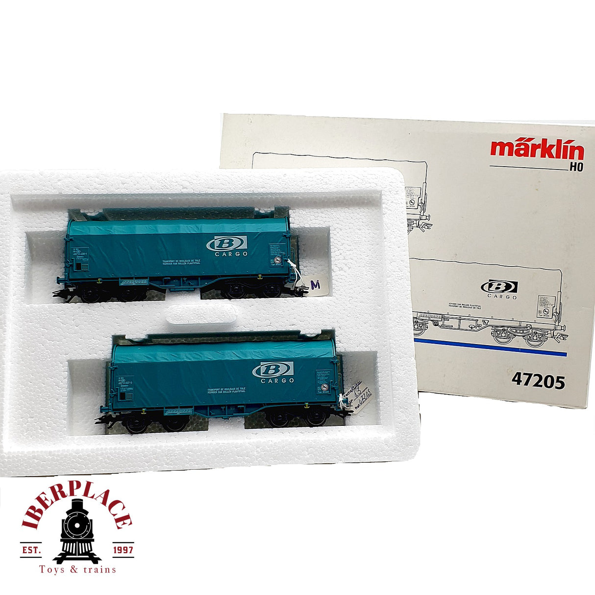 ♻️ Märklin 47205 set de vagones para bobinas de acero laminado B Cargo H0 escala 1:87 A28