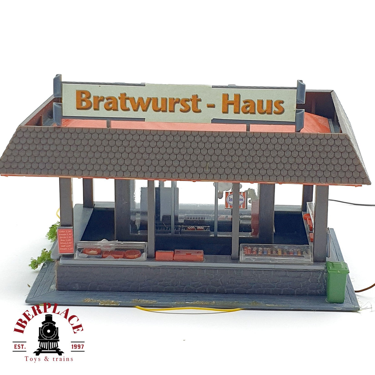 ♻️ Restaurante Bratwurst Haus comida Kiosko de comida H0 escala 1:87