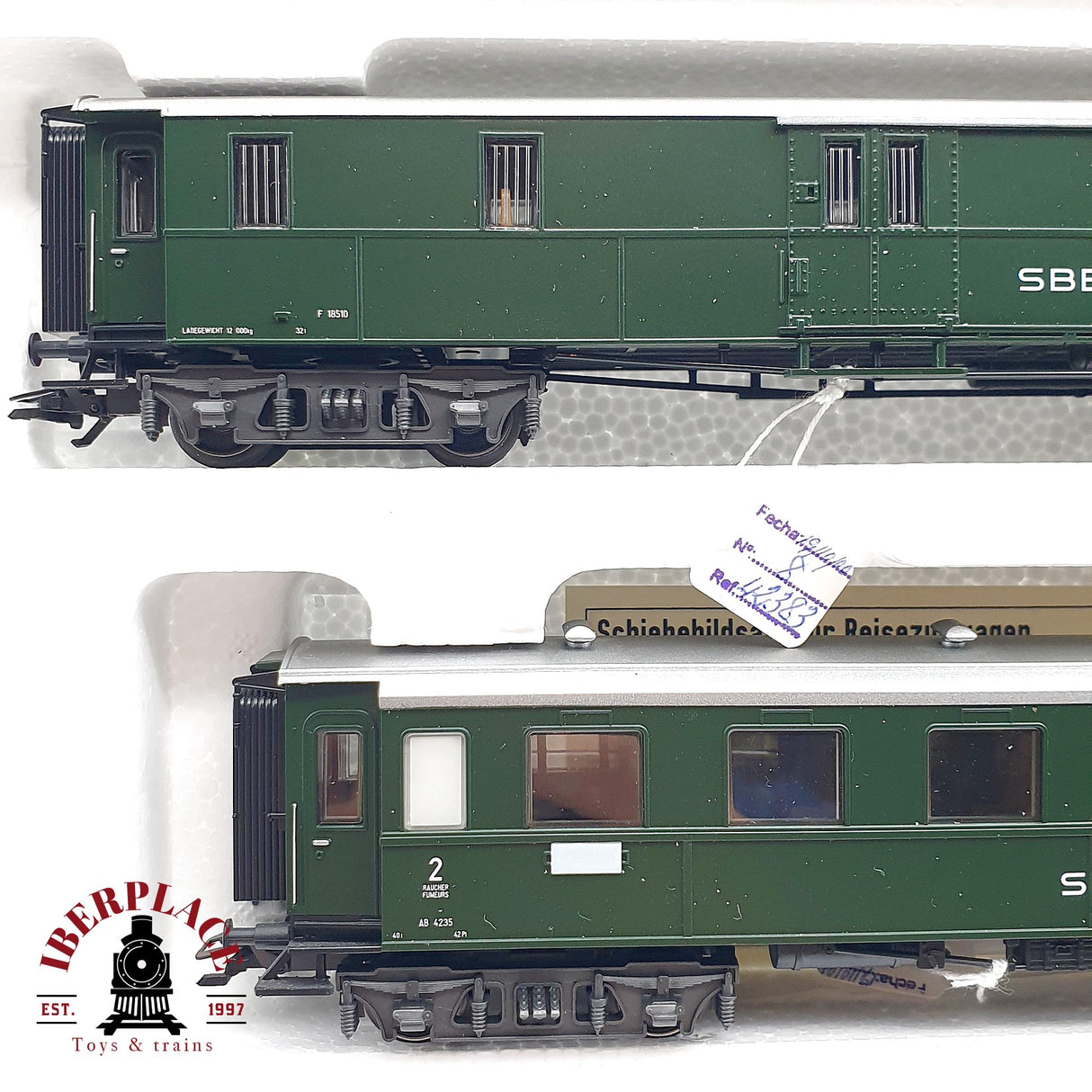 ♻️ Märklin 42383 Set de coches clásicos de la SBB clase 1-2 H0 escala 1:87 A28 2/2