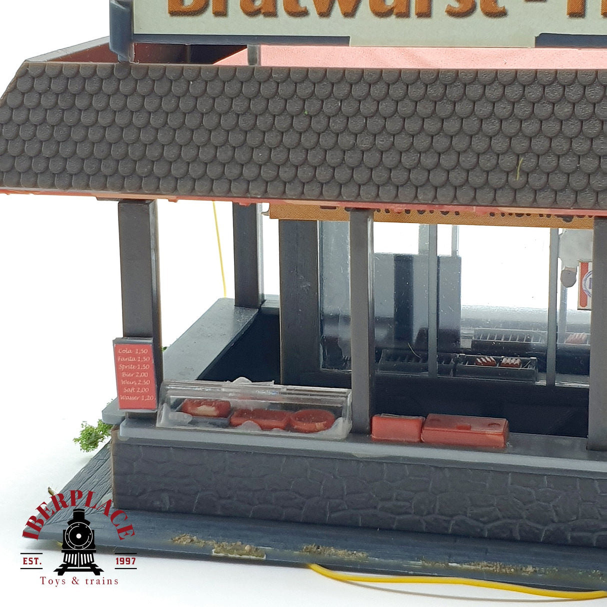 ♻️ Restaurante Bratwurst Haus comida Kiosko de comida H0 escala 1:87