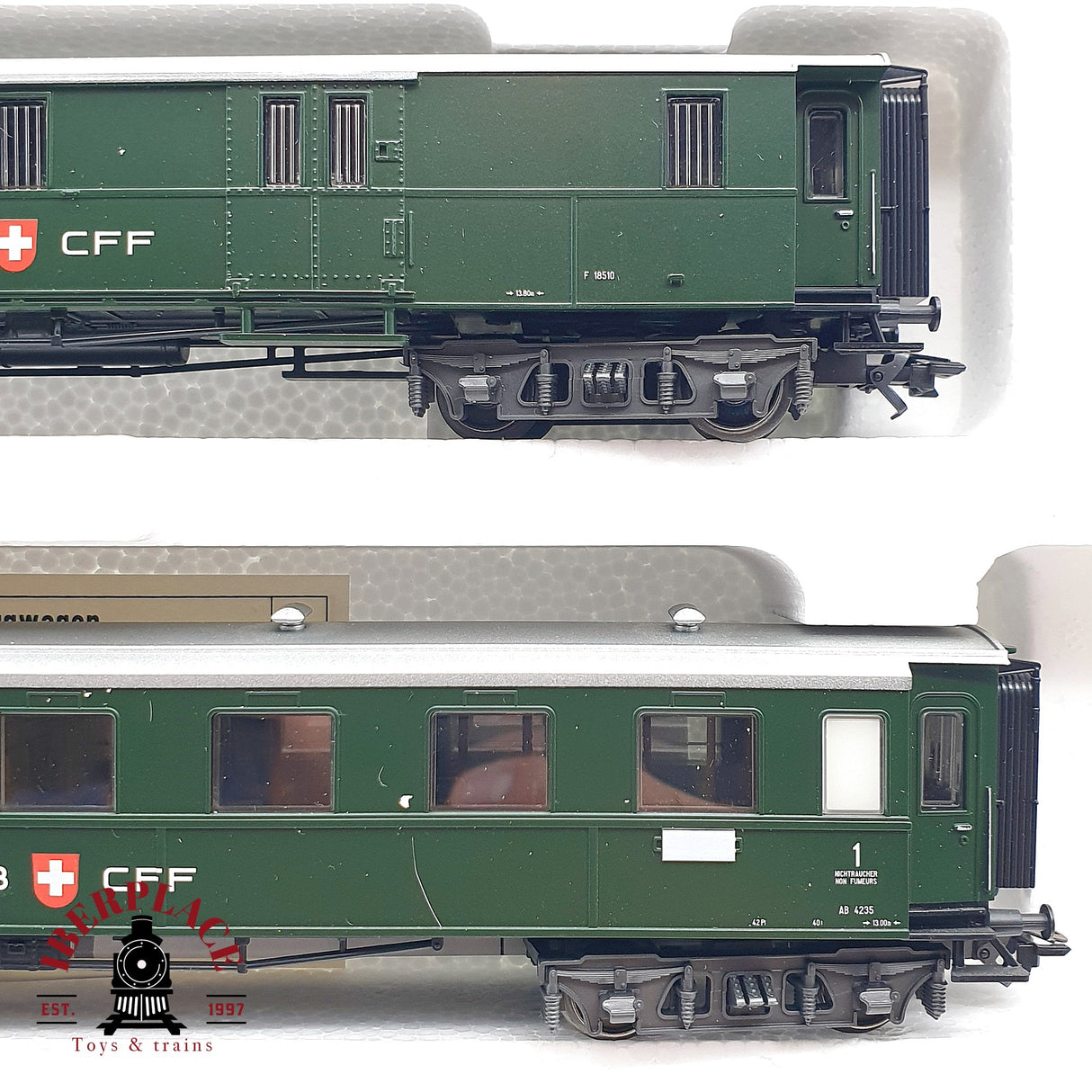 ♻️ Märklin 42383 Set de coches clásicos de la SBB clase 1-2 H0 escala 1:87 A28 2/2