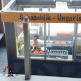 ♻️ Restaurante Bratwurst Haus comida Kiosko de comida H0 escala 1:87