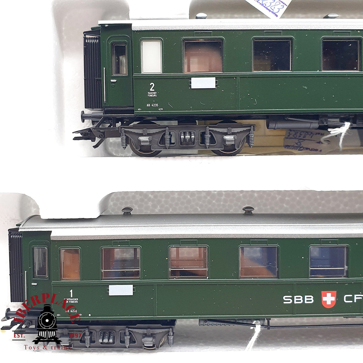 ♻️ Märklin 42383 Set de coches clásicos de la SBB clase 1-2 H0 escala 1:87 A28 2/2