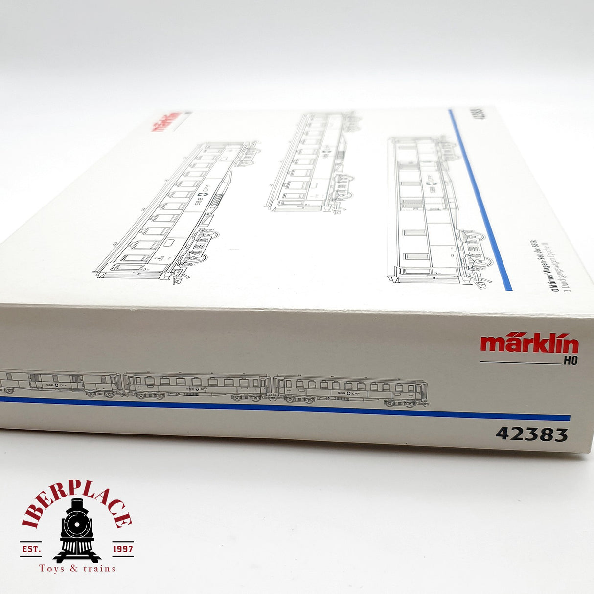♻️ Märklin 42383 Set de coches clásicos de la SBB clase 1-2 H0 escala 1:87 A28 2/2