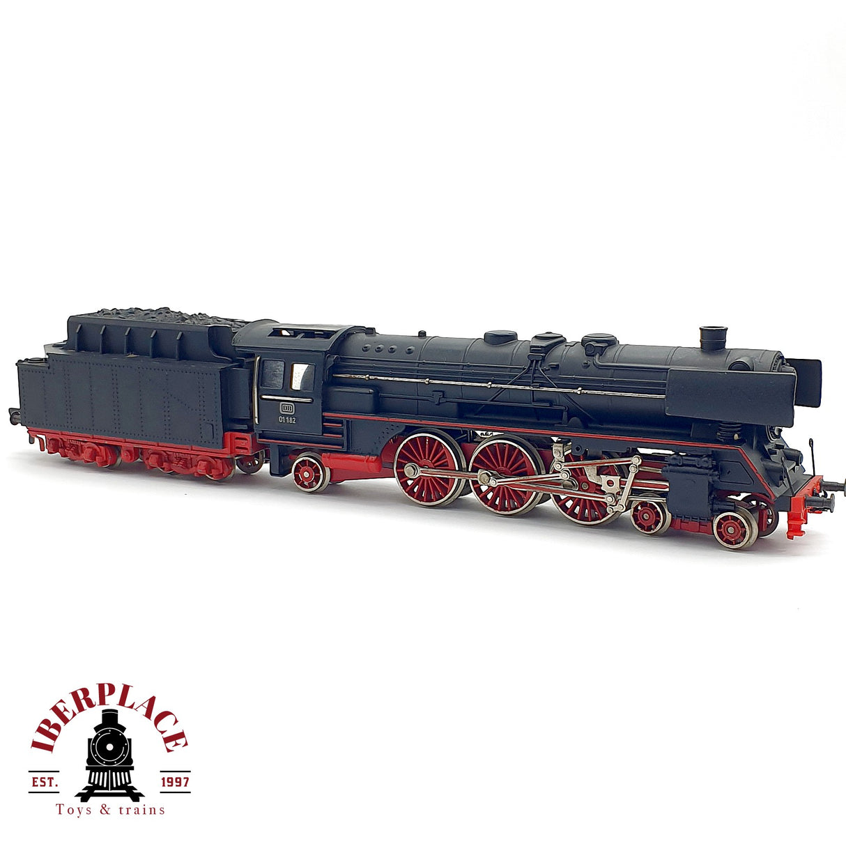 ♻️ DC Fleischmann Locomotora DB 01 182 Made in US zone hierro fundido H0 escala 1:87