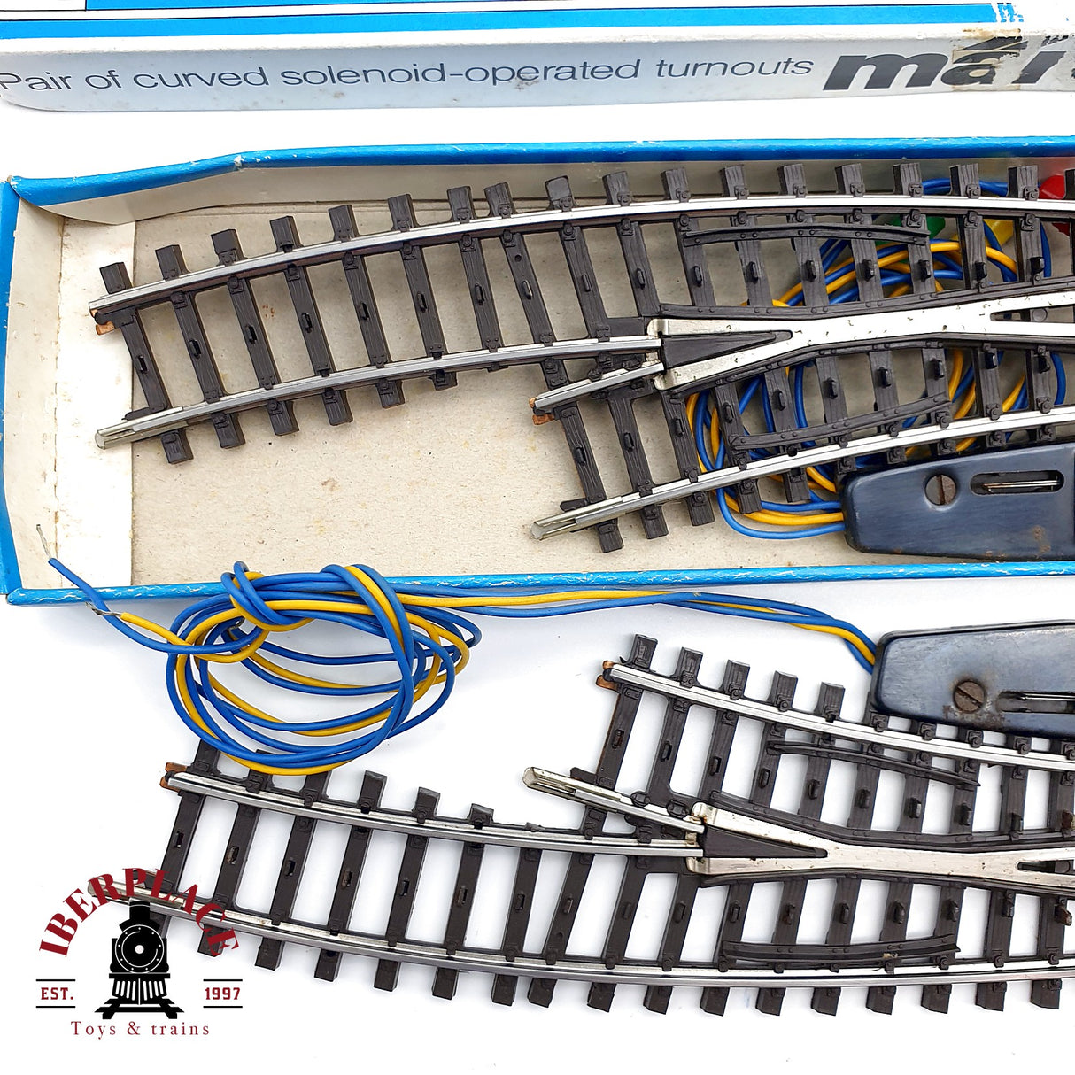 ♻️ Märklin 2267 Desvíos eléctricos curvos sistema K H0 escala 1:87