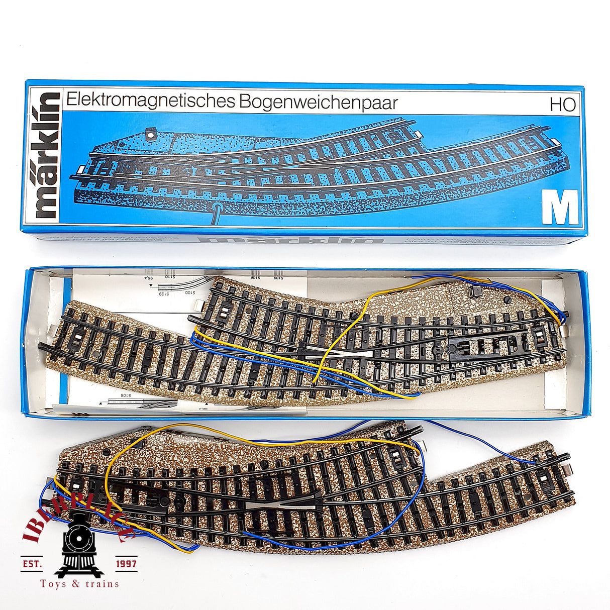 ♻️ Märklin 5141 Desvíos eléctricos curvos sistema M H0 escala 1:87