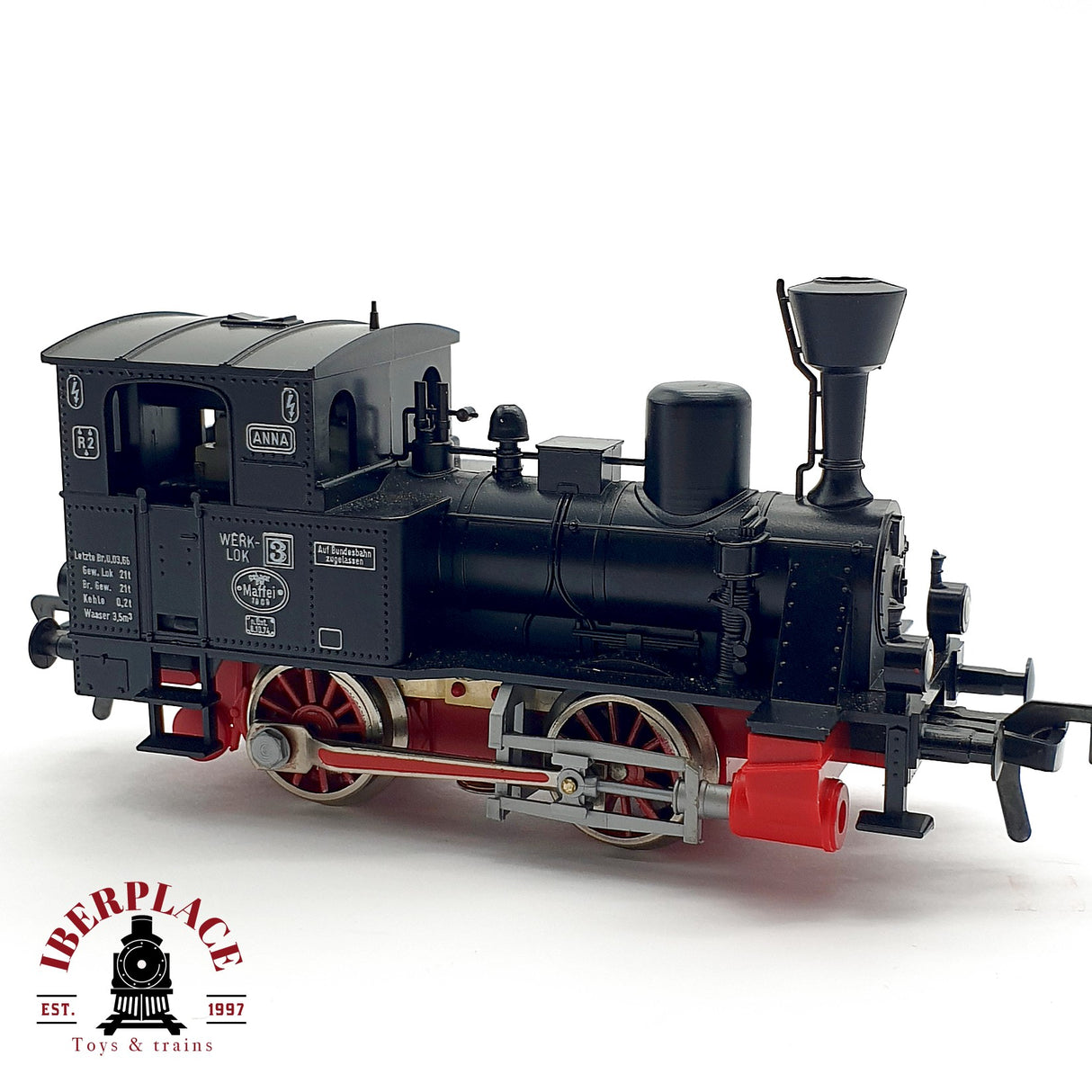 ♻️ DC Fleischmann Locomotora Werk Lok 3 ANA Maffei H0 escala 1:87