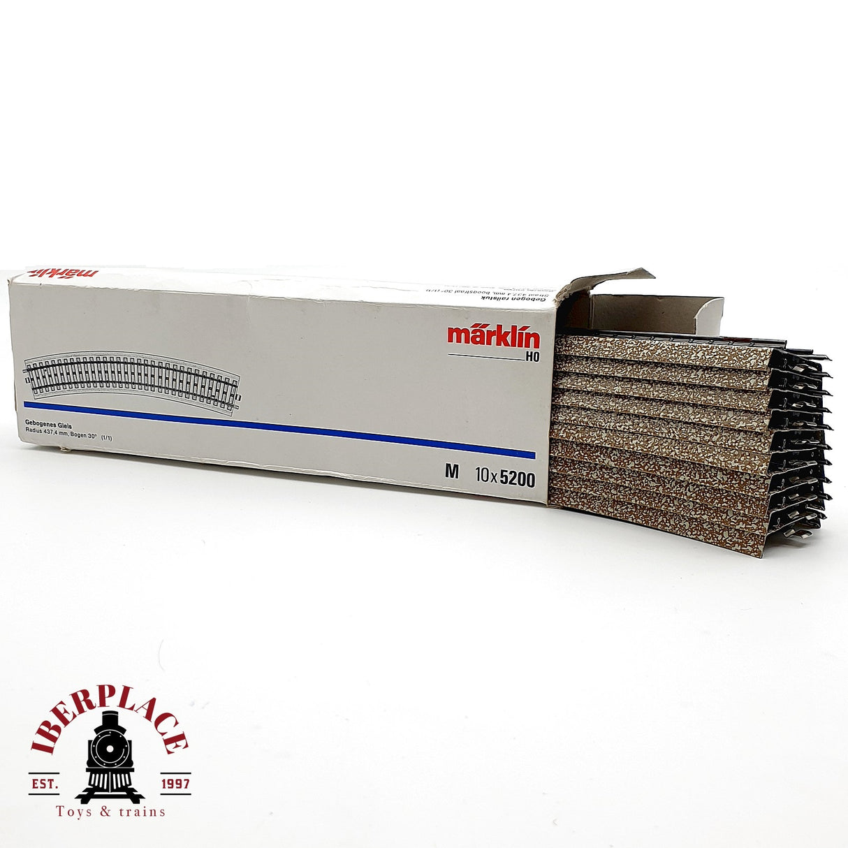 ♻️ Märklin 5200 vias curvas 30º sistema M H0 escala 1:87