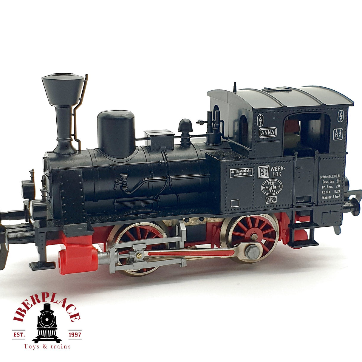 ♻️ DC Fleischmann Locomotora Werk Lok 3 ANA Maffei H0 escala 1:87