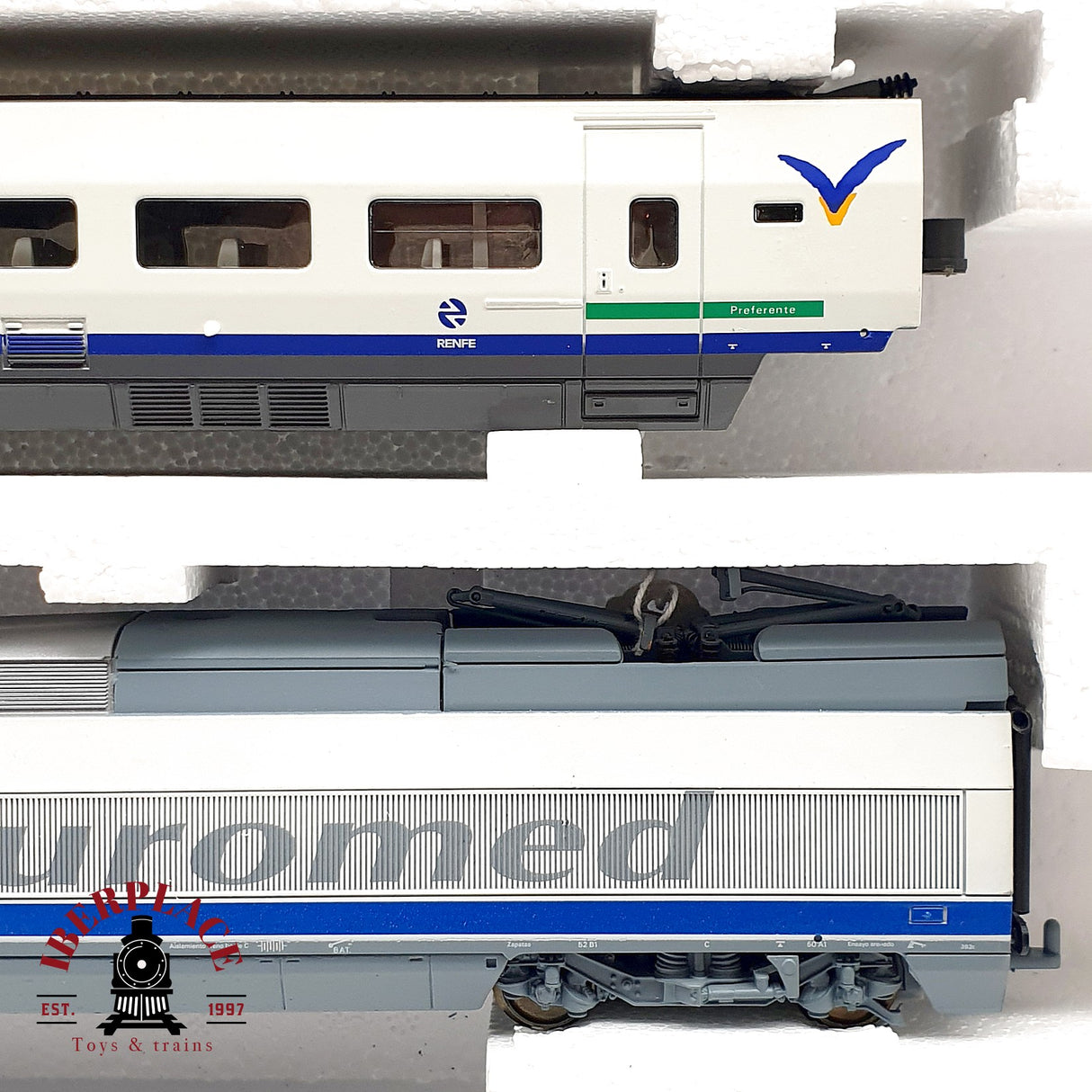 ♻️ DC Jouef 743700 Set de tren RENFE Ave Euromed H0 escala 1:87 A28
